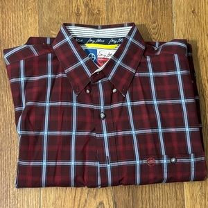 George Strait Wrangler Long Sleeve Button Down Shirt